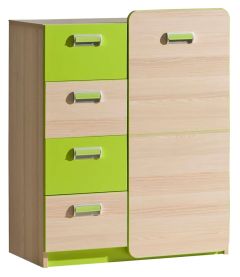 Kummut Lorento L6, 80x40xK99,5 cm, Saar coimbra-Laimiroheline