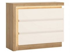 Kummut Lyon Jasny 3S LYOK04, 107,5x42xK89,1 cm