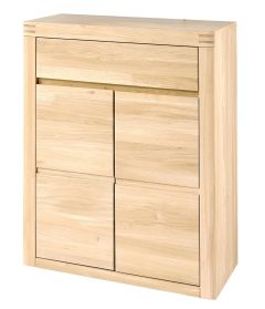 Kummut Mile 050, 85x37xK103,5 cm, tamm, õlitatud