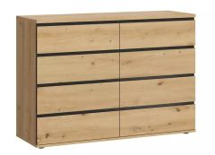 Kummut Naxos K03 8S, 120,8x40xK85,2 cm