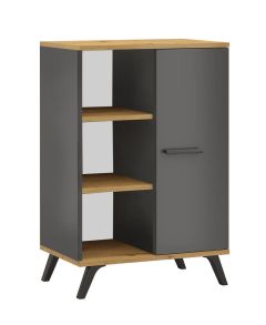 Kummut Ralf 02, 60x40xK92 cm, grafiit +artisan tamm