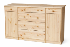 Kummut Roma Grande, 2181, 154x50xK89 cm, mänd, naturaalne