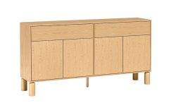 Kummut Sanden SN-1, 180x40,6xK91,6 cm, Egger tamm