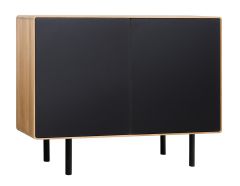 Kummut Tokyo 2.2.0, 15055M, tamm, naturaalne õli +must MDF