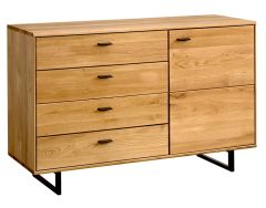 Kummut Tramonto 49, 180,2x49xK84 cm, tamm, õlitatud