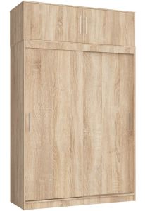 Lükandustega riidekapp pikendusega 150 CLP, 150x60xK245 cm, sonoma tamm