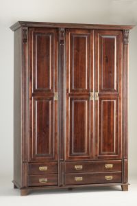 Riidekapp Monaco M-394, 148x66xK210 cm, tumepruun 38