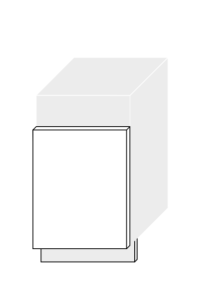 Nõudepesumasina esipaneel Optimum ZM 45, 45x1,9xK72 cm