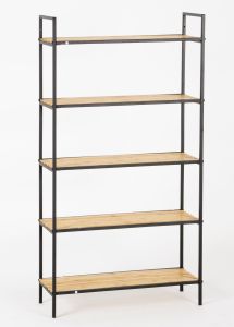 Riiul Bamboo NL2018843 5 riiulit, suur must