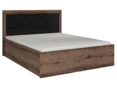 Pesukastiga voodi  Balin S365-LOZ 140 B, 140x200 cm,  kloostri tamm + must tamm