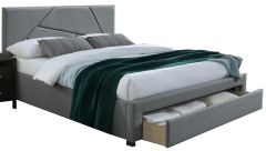 Pesusahtliga voodi Valery, 160x200 cm, hall kangas