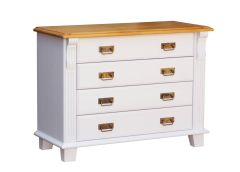 Kummut MONACO M-377, 95x43xK71 cm, pealmine plaat-vana mänd 80,  korpus-valge 99