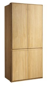 Riidekapp Atlanta 02, 104x61xK222 cm, tamm, naturaalne