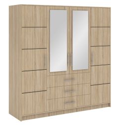 Riidekapp Bali D4, 196x58xK200 cm, Sonoma tamm