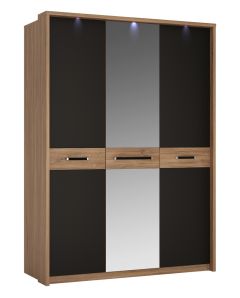 Riidekapp peegliga Monaco MOAS01, 155,6x65,1xK215,3 cm