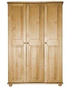 Riidekapp Saara 6, 125x60xK190 cm, mänd, naturaalne