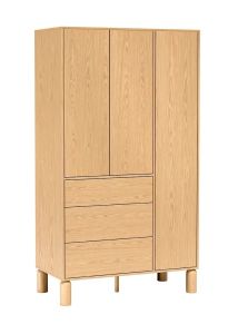 Riidekapp Sanden SN-9, 110x55xK197 cm, Egger tamm
