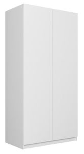 Riidekapp Malwa SD90, 90x50xK180 cm, valge