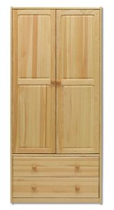 Riidekapp SF111, 84x45xK180 cm, mänd, naturaalne