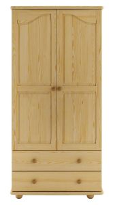 Riidekapp SF114, 90x40xK190 cm, mänd, naturaalne