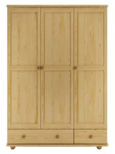 Riidekapp SF121, 131x57xK190 cm, mänd, naturaalne