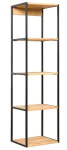 Riiul Manhattan, 9582, tamm, naturaalne õli +must metall