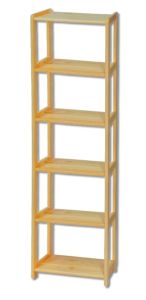 Riiul RG121, 40-80x30xK200 cm, mänd, naturaalne