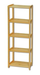 Riiul RG123, 40-80x30xK150 cm, mänd, naturaalne