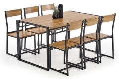 Söögilaua komplekt toolidega Bolivar, 140x80xK75 cm