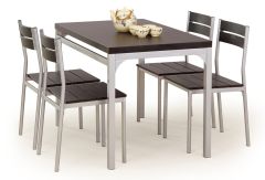 Söögilauakomplekt Malcolm, 110x70xK75 cm+ 4 tooli, sonoma