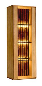 Vitriinkapp Tramonto 10, 48x38xK206,5 cm, tamm, õlitatud