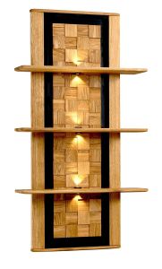 Seinariiul Luna 33, 72x23,8xK134,4 cm, tamm, õlitatud