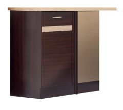 Köögi põranda nurgakapp Eliza EZ18/D100NW, 100x45xK82 cm, korpus-Wenge tamm ja esikülg-Wenge tamm