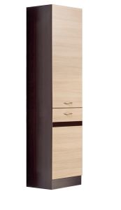 Köögi põrandakapp Eliza EZ19/D50C, 50x56xK195 cm, korpus-Wenge tamm ja esikülg-Rijeka hele