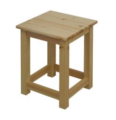 Taburet Ints I-415, 35x35xK44 cm, mänd, naturaalne, lakitud