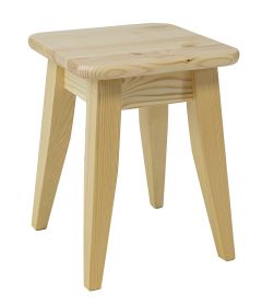 Taburet KT262, 35x35xK45 cm, mänd, naturaalne