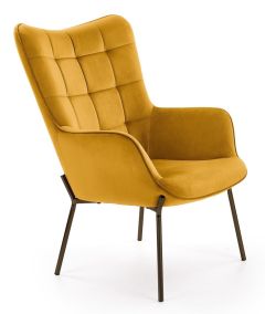 Tugitool Castel, 71x79xK97 cm, sinepi kollane