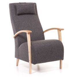 Tugitool Viivi, 64x83xK104 cm, kangas+naturaalne kask