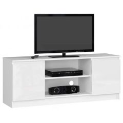 TV-alus 140 2D 1P, 140x40xK55 cm, valge läikega