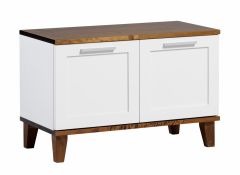 Tv alus Elina 12-2, 81x41xK53 cm valge-pähkel