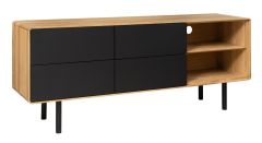 TV alus Tokyo 3.0.4, 15046MR, tamm, naturaalne õli +must MDF