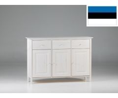 Kummut Vanamo VA-52, 127x37,5xK78,5, kattev valge-99, lakitud