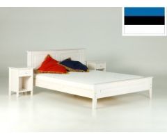 Voodi Vanamo 160x200, kõrge jaluts, vähekattev valge 17