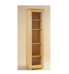 Vitriinkapp Koit 1, 78x40xK180 cm, mänd, naturaalne