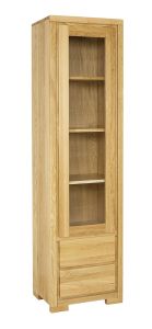 Vitriinkapp KW351, 53x40xK195 cm, tamm, naturaalne