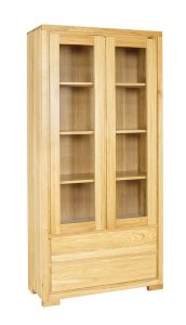 Vitriinkapp KW352, 95x40xK195 cm, tamm, naturaalne