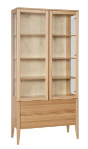 Vitriinkapp KW439, 95x40xK195 cm, pöök, naturaalne