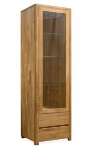 Vitriinkapp Lausenne 1, 9517, 64x44xK197 cm, tamm, naturaalne õli