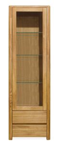 Vitriinkapp Lausenne 1, 9517C, 64x44xK197 cm, naturaalne õli