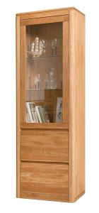 Vitriinkapp Lausenne LUX 1, 9790, 61,5x44xK195 cm, tamm, naturaalne õli
